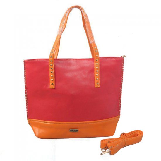 Coach Stud North South Large Red Totes CJI - Click Image to Close